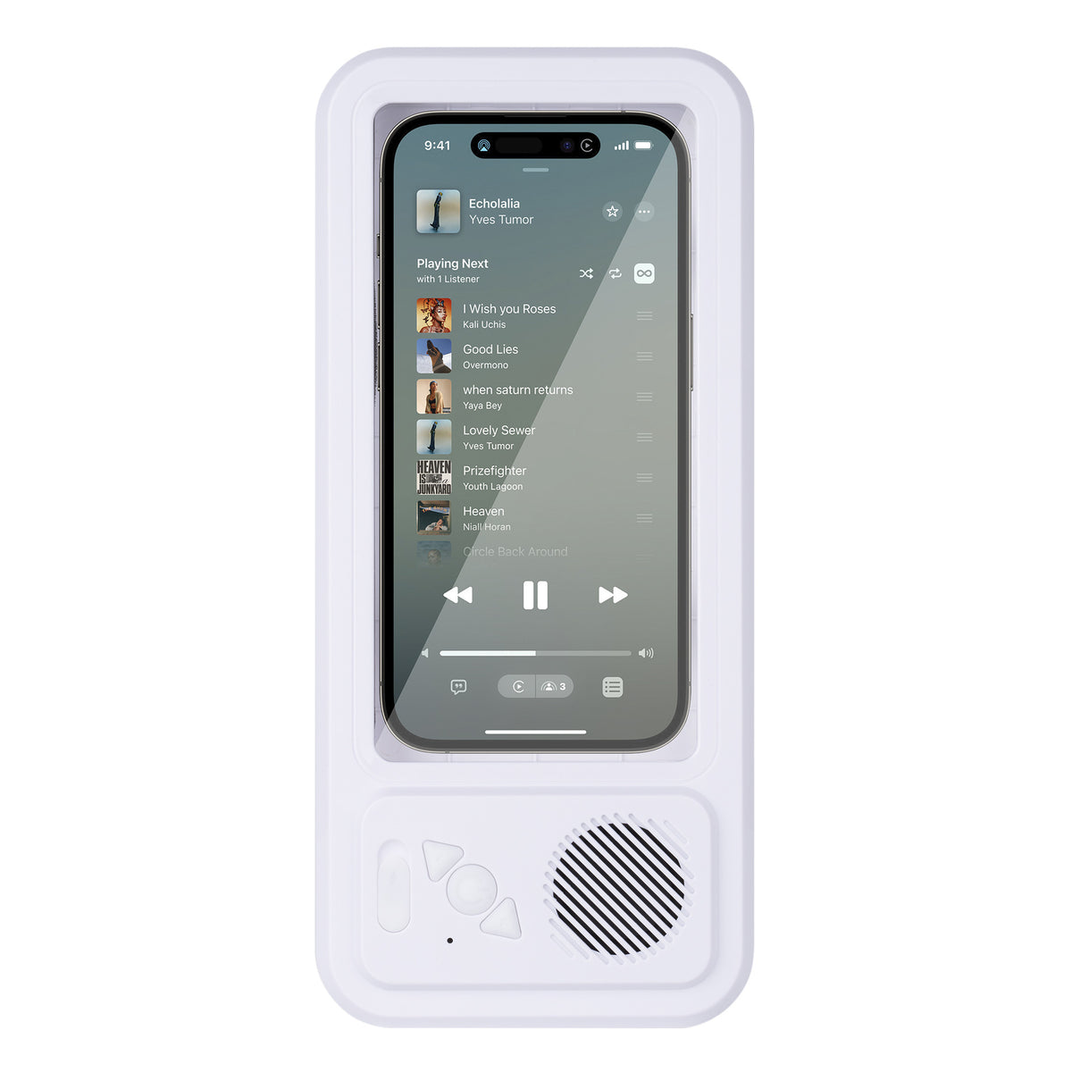 Portable Waterproof Bluetooth Speaker with Phone Holder