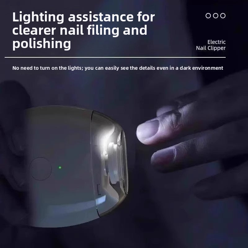 Electric Nail Clipper with LED Light