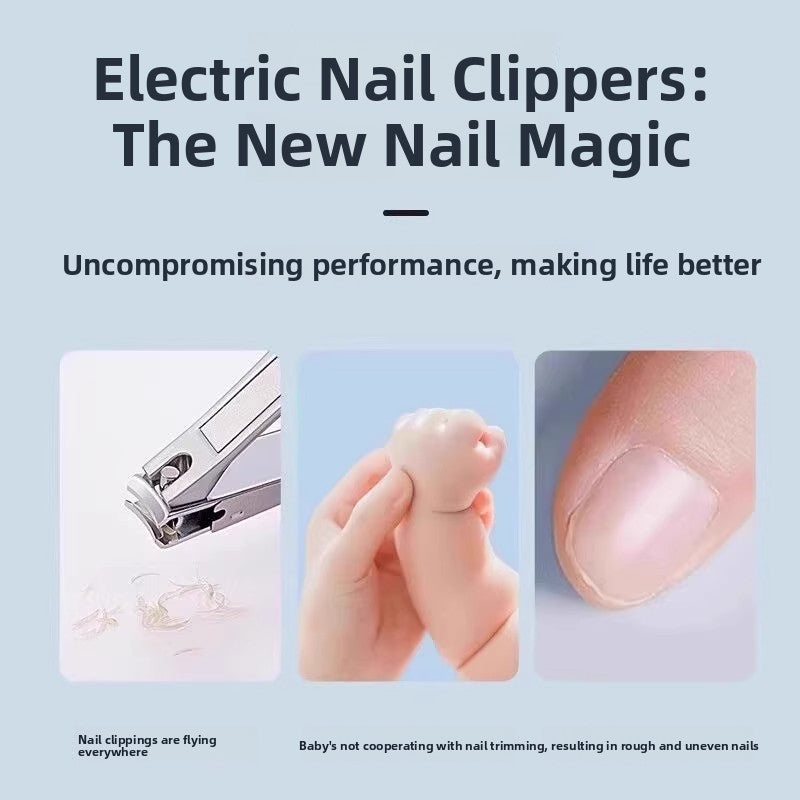 Electric Nail Clipper with LED Light