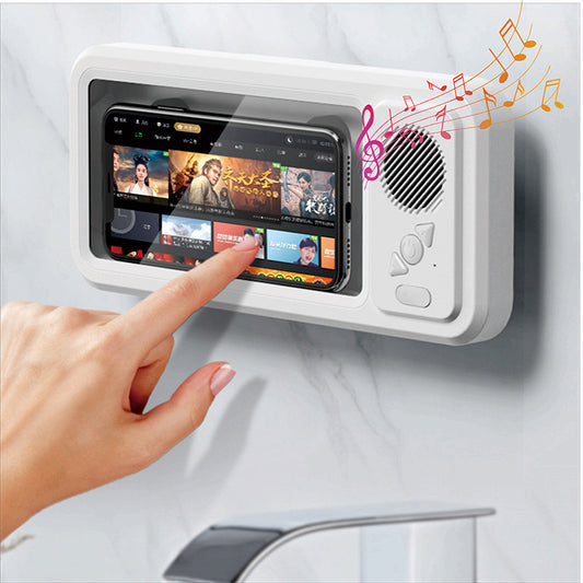 Portable Waterproof Bluetooth Speaker with Phone Holder